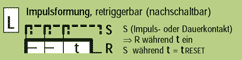 Funktion L Impulsformung, retriggerbar (nachschaltbar)
